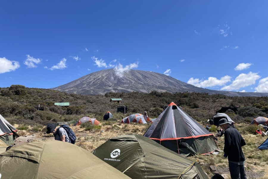Kilimanjaro and tents