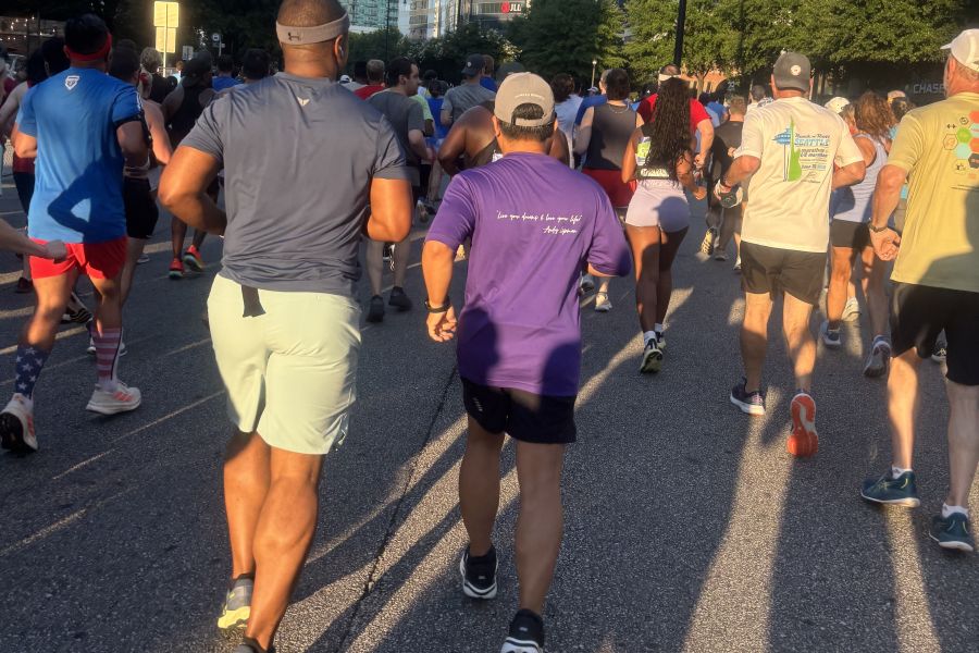 Mike running